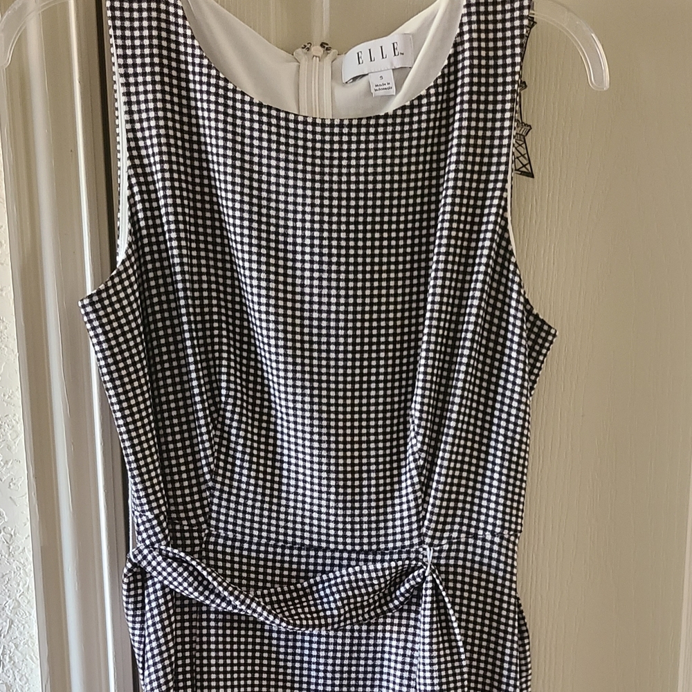 Black & white checkered, small Elle dress